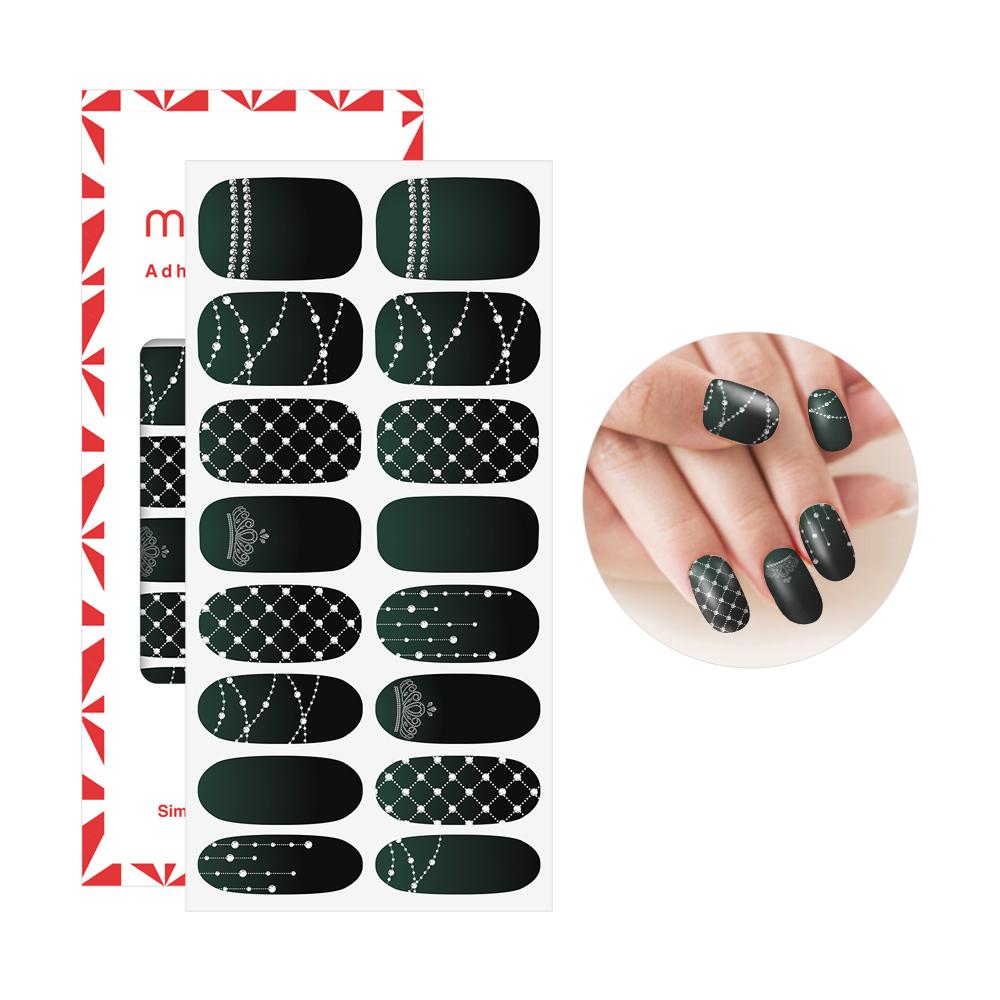 Mango10 Adhesive Nail Polish Stickers Art Design