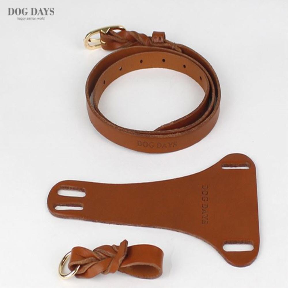 Twist leather harness T type