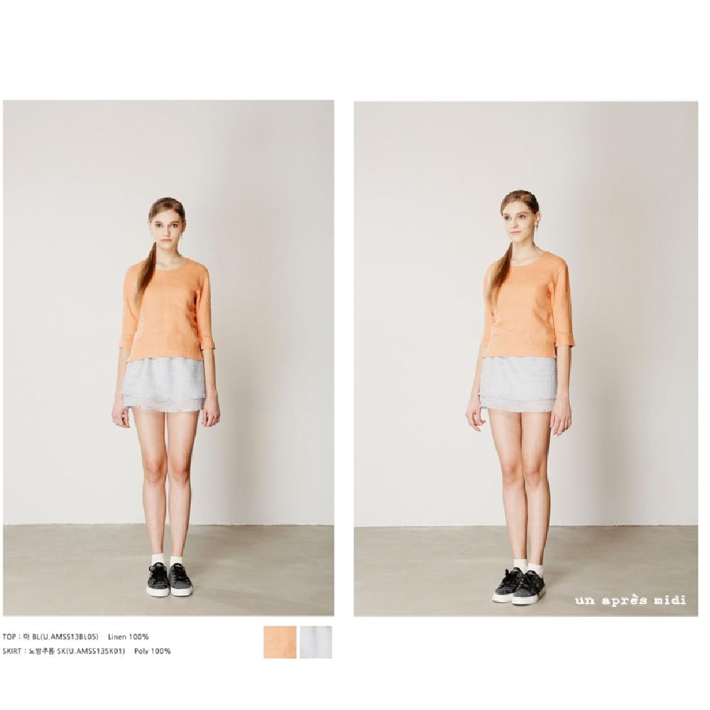 Seamless knit pullover