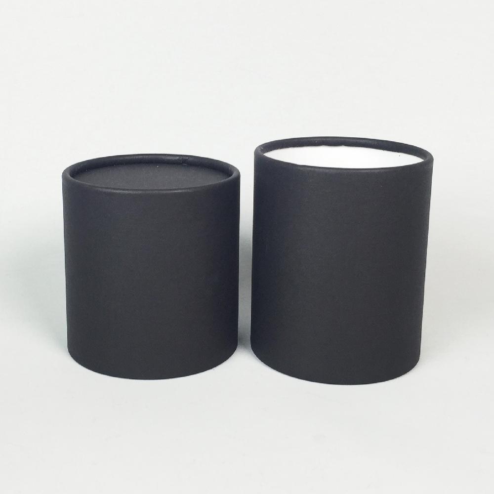 Paper tube box_79x100(Black) Round Candle Soap Cosmetic Packaging Gift Carton Boxes