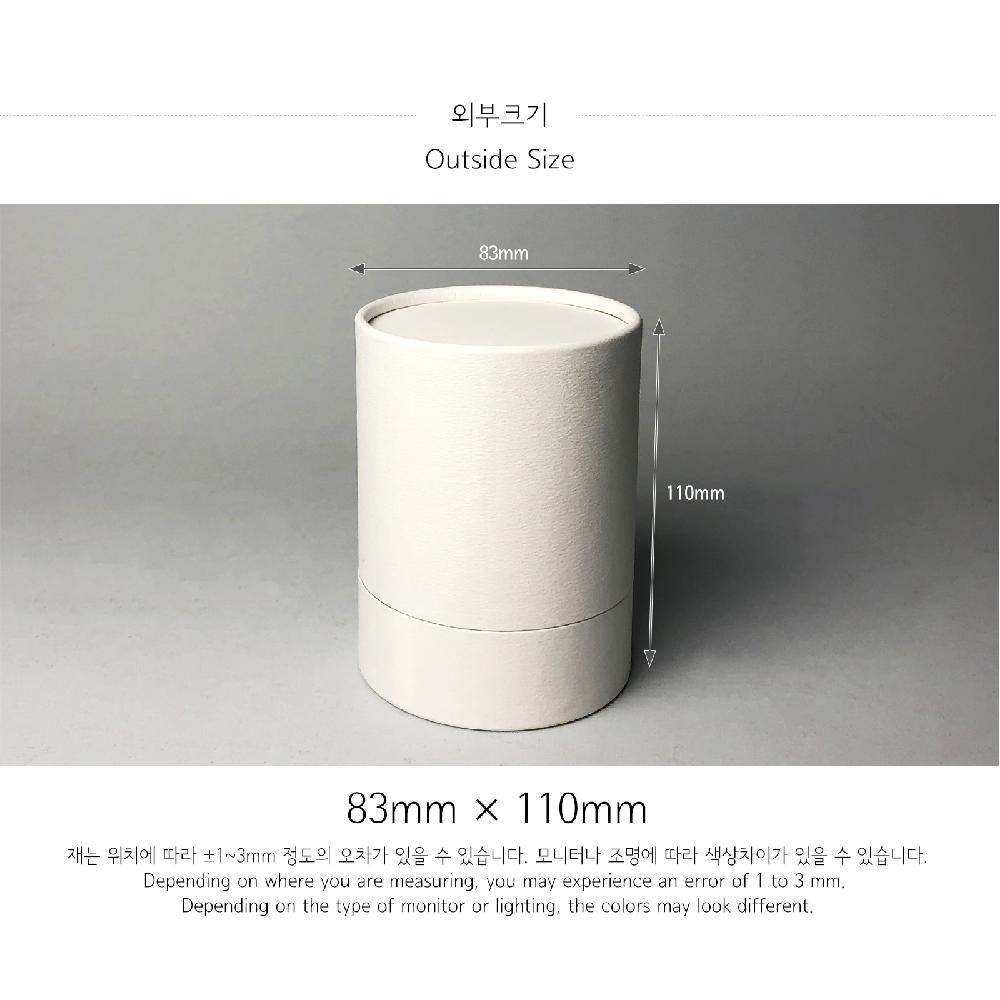 Candle paper tube 83x110(White)Candle Fragrance Packing Boxes Cylinder Gift Boxes Wrapping Supplies