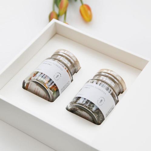 Simple and high-end design Original Flowertea(2pc) Gift Set (made in Korea)