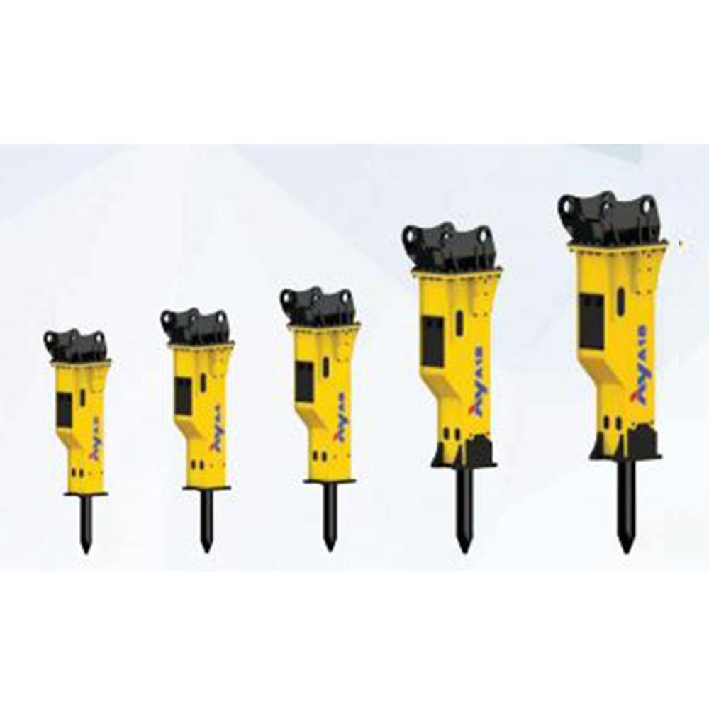 Hydraulic Breaker with reduced noise, maximized impact and minimized the bolt loosening by vibration