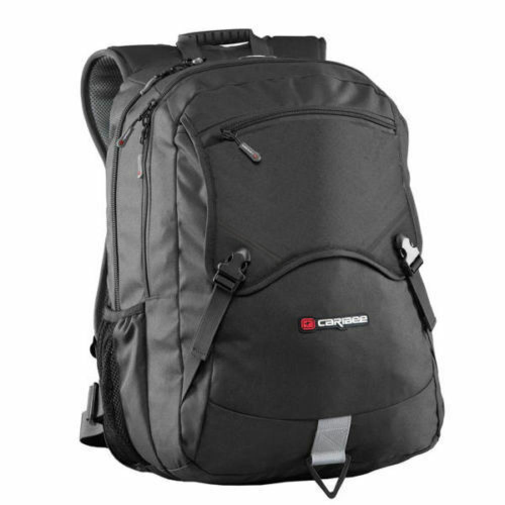 CARIBEE 15.4"Yukon Laptop Business Notebook Daily Bag Comfortable Black Backpack