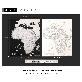 detail image1 Dream Sky Nation-Map Decorative Coloring Painting DIY Paper Continent Map - Africa