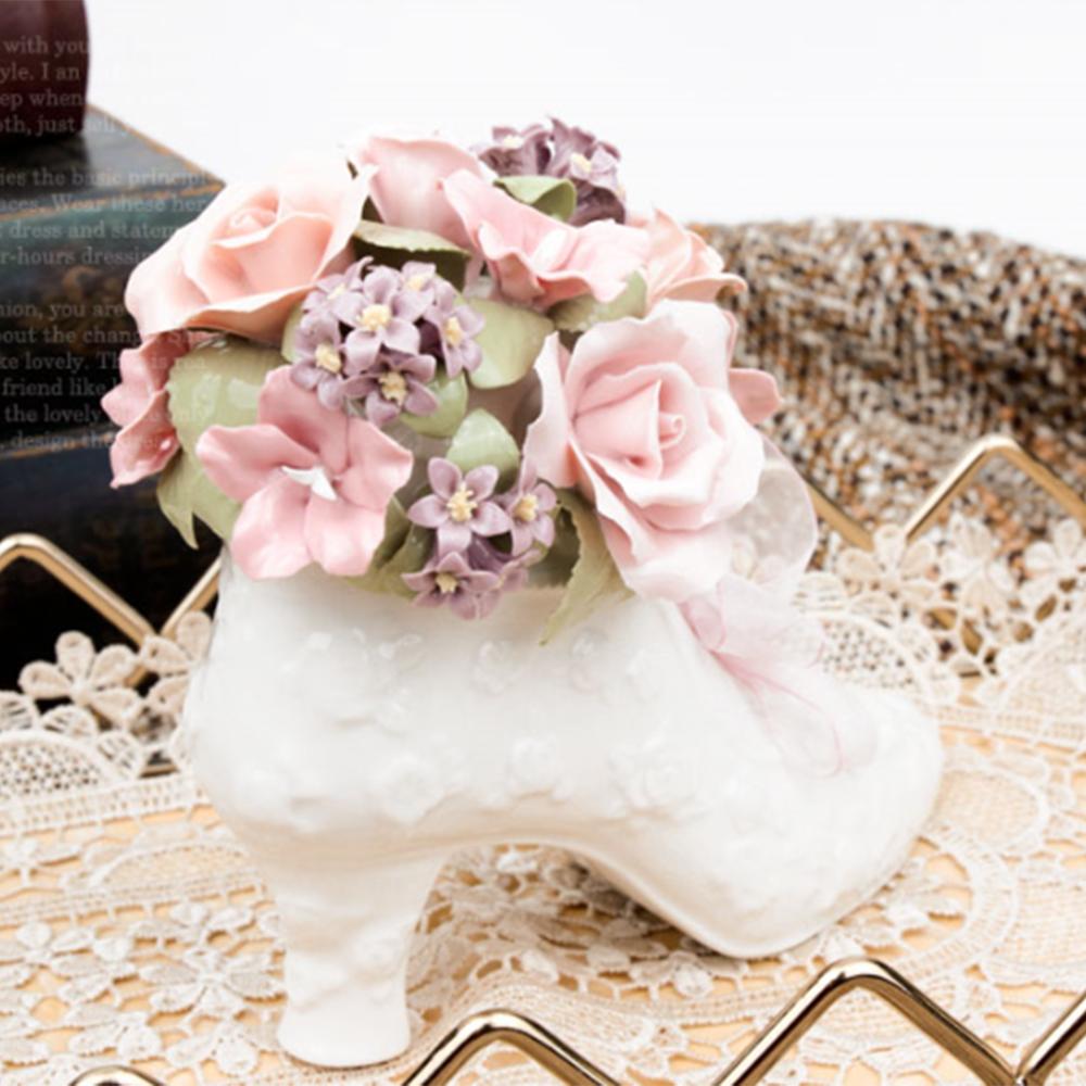 Shoes and rose music box