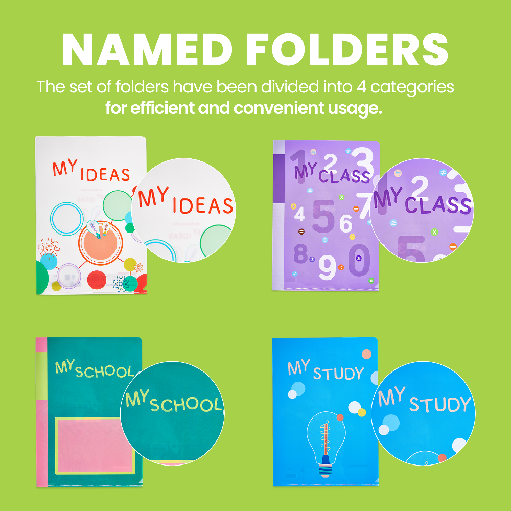 MY FOLDERS SET(4EA)* 5 PACK