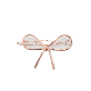 full image Jinccecil ribbon hairpin - Matte Gold