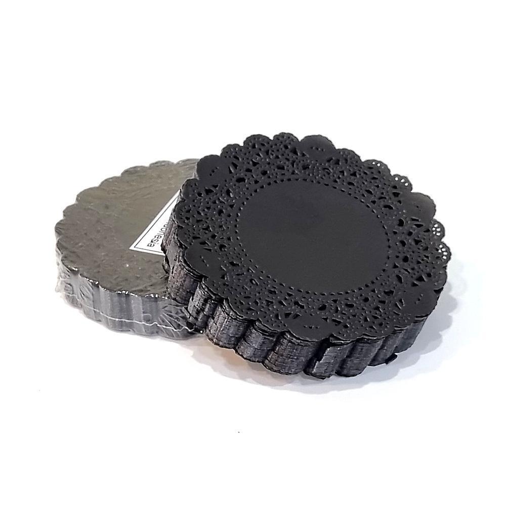 3.5 inch Doilies paper Red Yellow Green Navy Purple Grey Black Pink Choco Brown Beige 250pcs