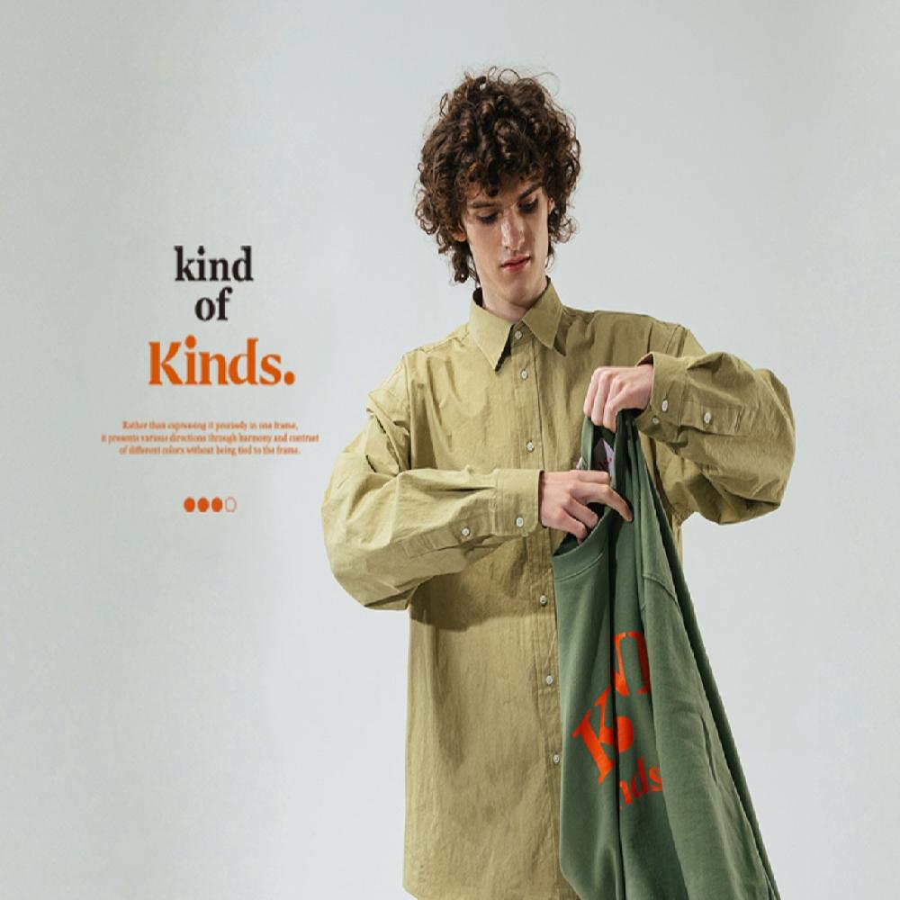 PEACH TWILL PULLOVER BUTTON DAWN SHIRT
