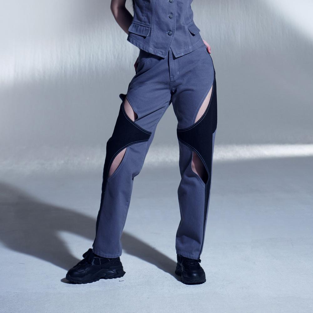 Cut-out Coloring Jeans