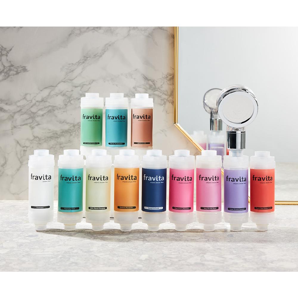 Fravita Vitamin Aroma Shower Filter #Soft Gardenia Jasmine
