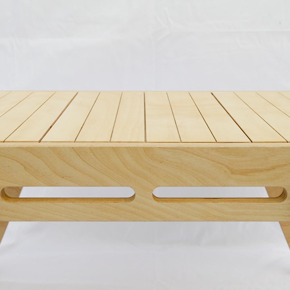 leeo wood shelf walnut color