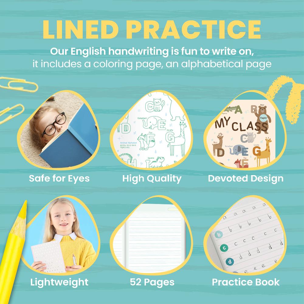 ENGLISH NOTEBOOK & STICKER 10 PACK