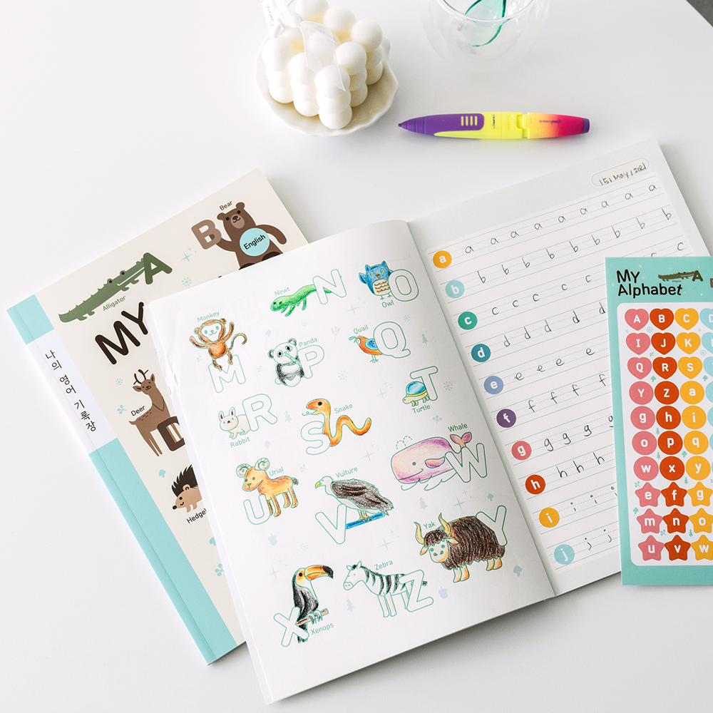 ENGLISH NOTEBOOK & STICKER 10 PACK