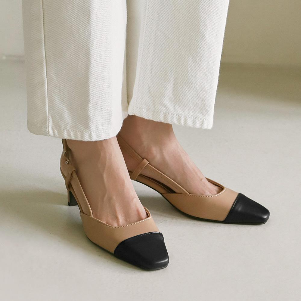 Irove two tone Slingback heel (5cm)