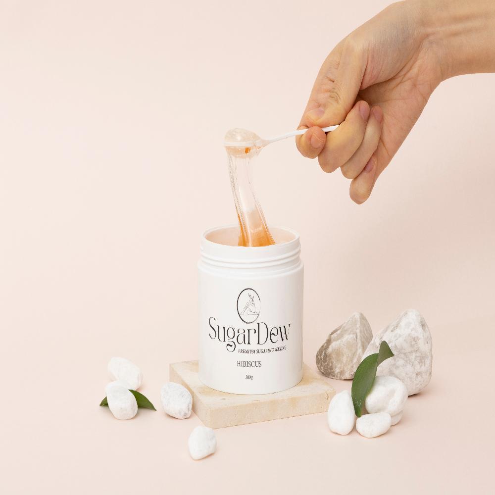 Premium Sugar Ring Waxing Gel Hibiscus 300g