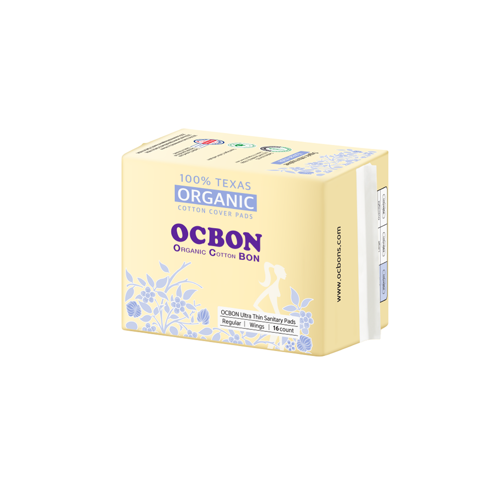 OCBON Ultra-Thin Organic Cotton Sanitary Pad