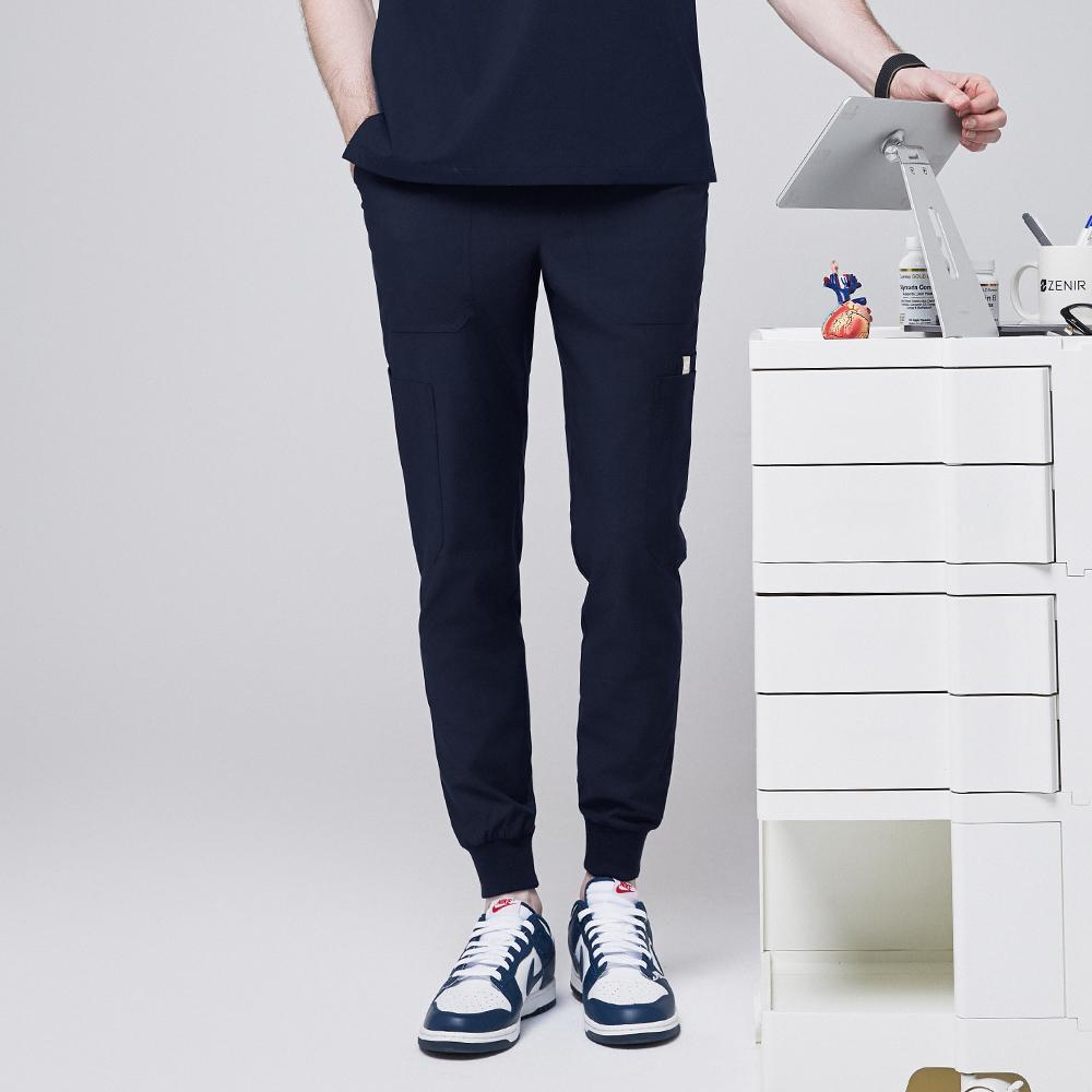 Men's-8-Pocket-Jogger-Scrub-Pants-Navy